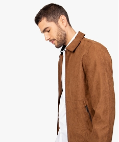 GEMO Blouson homme zippé Orange