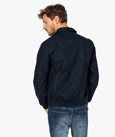 blouson homme zippe bleu manteaux et blousonsB261401_3