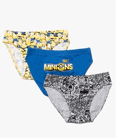 GEMO Slip garçon imprimé Minions (lot de 3) Multicolore