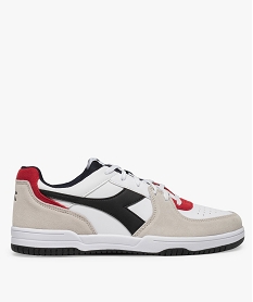 GEMO Baskets homme multicolores à lacets - Diadora Raptor Rouge