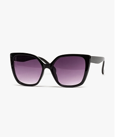 lunettes de soleil femme a large monture en plastique noirB278001_1