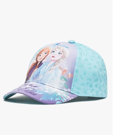 casquette fille avec motif sur l’avant – la reine des neiges bleuB280601_1