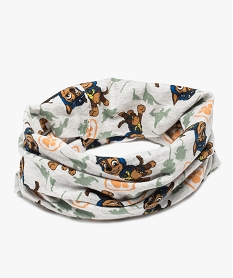GEMO Foulard garçon imprimé forme snood – Pat Patrouille Gris