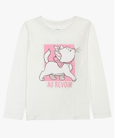 tee-shirt fille avec motifs heros de dessins animes - disney beigeB311801_1