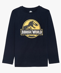 GEMO Tee-shirt garçon à manches longues imprimé - Jurassic World Bleu