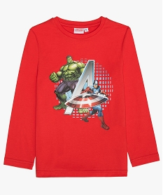 GEMO Tee-shirt garçon à manches longues - Marvel Rouge