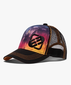 casquette garcon filet motif coucher de soleil - freegun multicoloreB314701_1