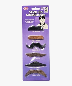 GEMO Moustaches autocollantes (lot de 6) Multicolore