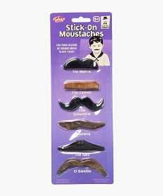 moustaches autocollantes (lot de 6) multicoloreB318001_1