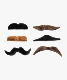 moustaches autocollantes (lot de 6) multicoloreB318001_2