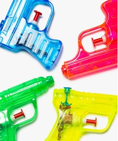 pistolet a eau en plastique transparent (lot de 4) multicoloreB319701_2