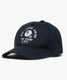 casquette garcon avec inscription sur l’avant bleu chapeaux casquettes et bonnetsB321301_1