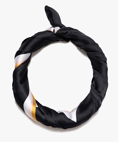 foulard femme imprime en matiere satinee imprime autres accessoiresB321701_2