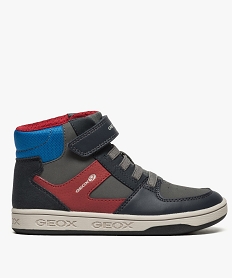GEMO Baskets garçon semi-montantes multicolores à scratch - Geox SP Rouge