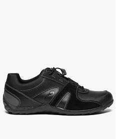 GEMO Baskets homme unies laçage autobloquant – Geox noir standard