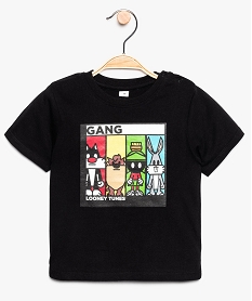 GEMO Tee-shirt bébé garçon imprimé Looney Tunes Noir