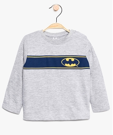 GEMO Tee-shirt bébé garçon chiné imprimé Batman Gris