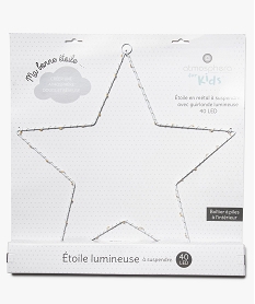 GEMO Étoile avec guirlande lumineuse à suspendre Blanc