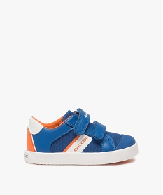 GEMO Baskets bébé garçon à scratch – Geox bleu standard