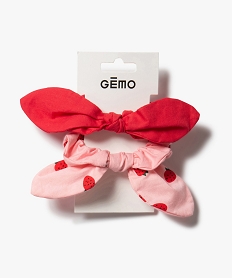 GEMO Elastiques pour cheveux en forme de noeud (lot de 2) Multicolore