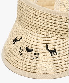 casquette visiere fille avec oreilles de lapin beige chapeaux et bonnetsB353701_2