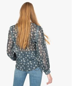 chemise femme en voile a motifs fleuris imprime chemisiersB361701_3