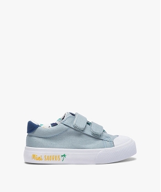GEMO Tennis bébé garçon en toile fermeture scratch bleu standard