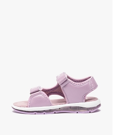 sandales fille sport a semelle lumineuse - reine des neiges violetB376501_3