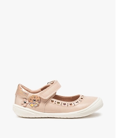 ballerines fille babies a scratch avec fleurs irisees roseB377301_1