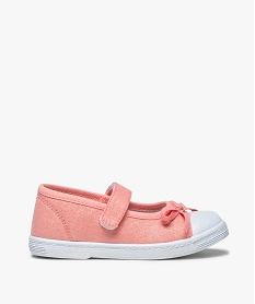GEMO Babies fille en toile pailletée et bout renforcé orange standard