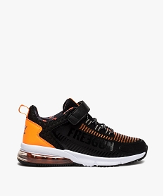 GEMO Baskets garçon bicolores à semelle translucide - Freegun orange chine