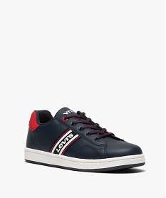 baskets garcon bicolores a lacets – levi’s bleu tennis en toile du 24 au 40B380801_2