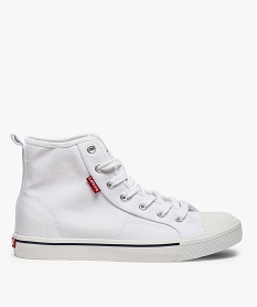 GEMO Baskets fille semi-montantes en toile unie – Levi’s blanc standard