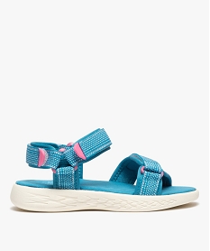 GEMO Sandales sport fille extra-légères à scratch vert standard