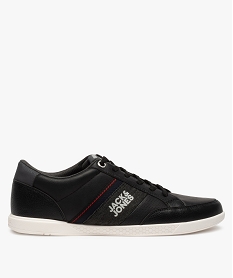 tennis homme bi-matieres a semelle contrastante – jack jones noir baskets et tennisB390001_1