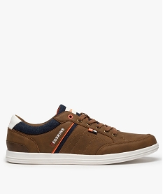 tennis homme bi-matieres a lacets - redskins orange baskets et tennisB390101_1