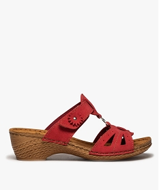 NU-PIED NOIR MULE ROUGE