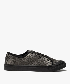 GEMO Tennis femme en toile damassée et bout renforcé noir standard