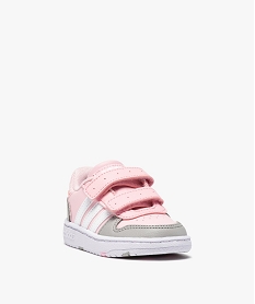 baskets bebe fille multicolores a scratch - adidas hoops roseB437501_2