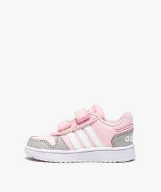 baskets bebe fille multicolores a scratch - adidas hoops roseB437501_3