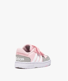 baskets bebe fille multicolores a scratch - adidas hoops roseB437501_4