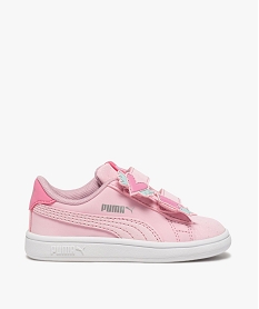 GEMO Baskets bébé fille à scratch étoile et cour - Puma Rose