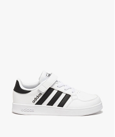 GEMO Baskets enfant à lacets et scratch – Adidas Breaknet Blanc