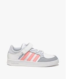 GEMO Baskets fille à lacets et scratch – Adidas Breaknet blanc standard