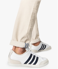 GEMO Baskets homme bicolores à lacets – Adidas Caflaire Blanc