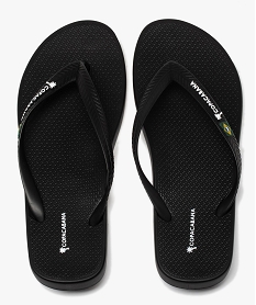 GEMO Tongs homme unies à bride souple - Copacabana noir vif