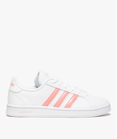 GEMO Tennis femme bicolores à lacets – Adidas Grand Court Base rose chine