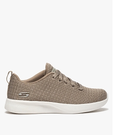 GEMO Baskets femme extra-légères en maille brillante – Skechers Brun