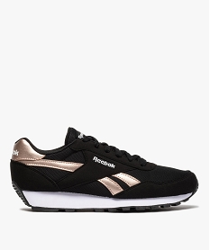 tennis femme bicolores a lacets - reebok rewind run noirB456401_1