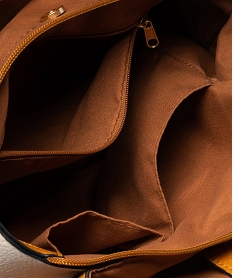 sac femme forme cabas souple multirangement jaune sacs a mainB472501_3